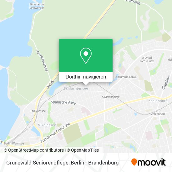 Grunewald Seniorenpflege Karte