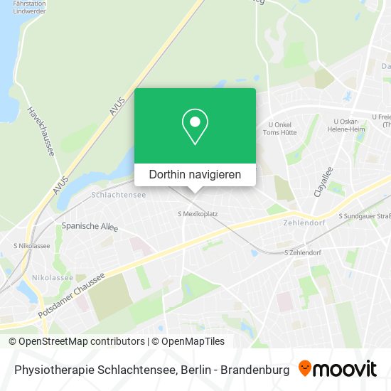 Physiotherapie Schlachtensee Karte