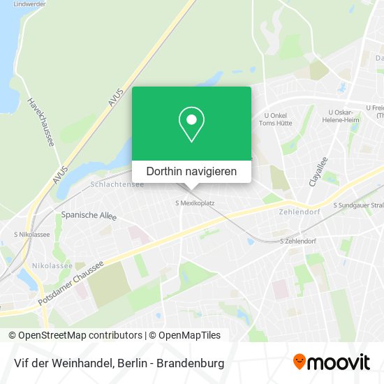 Vif der Weinhandel Karte