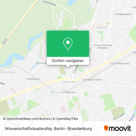 Wissenschaftsleadership Karte