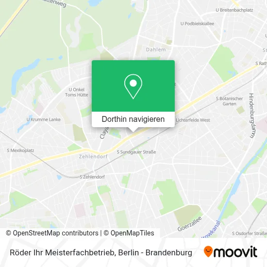 Röder Ihr Meisterfachbetrieb Karte