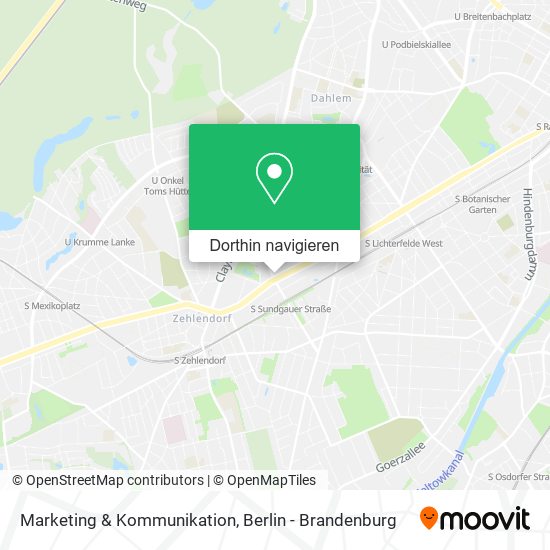 Marketing & Kommunikation Karte