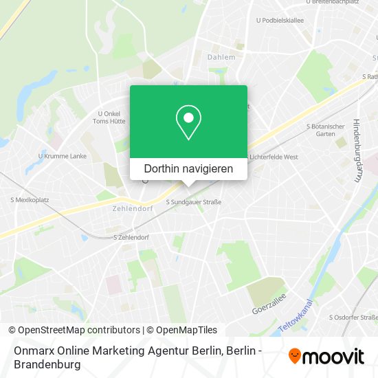 Onmarx Online Marketing Agentur Berlin Karte