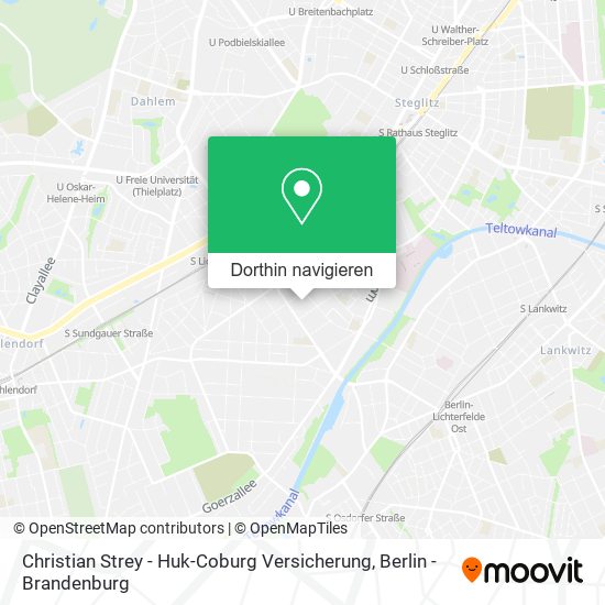 Christian Strey - Huk-Coburg Versicherung Karte