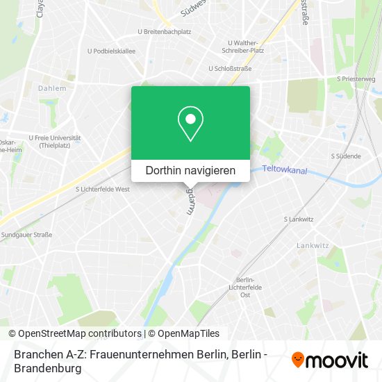 Branchen A-Z: Frauenunternehmen Berlin Karte