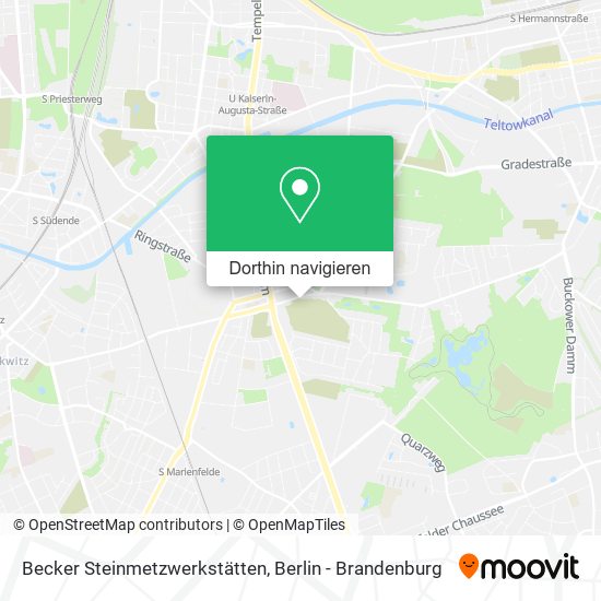 Becker Steinmetzwerkstätten Karte