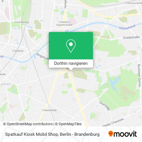 Spatkauf Kiosk Mobil Shop Karte
