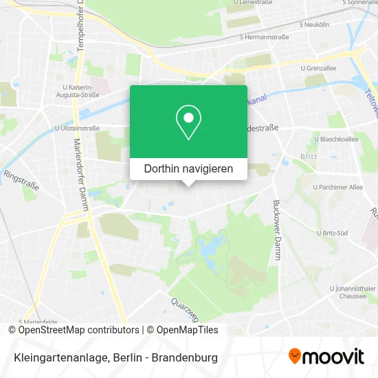 Kleingartenanlage Karte