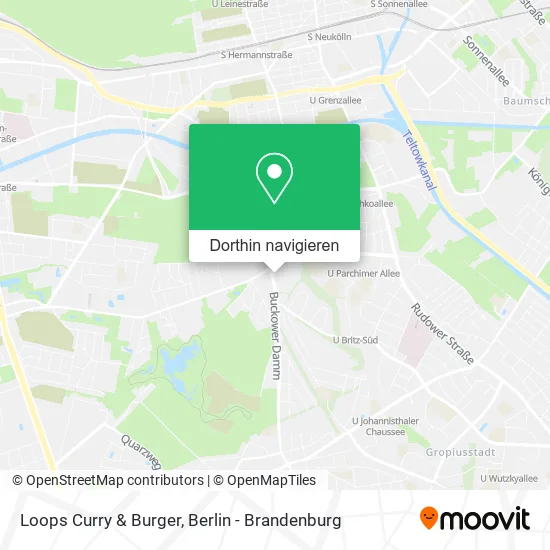 Loops Curry & Burger Karte