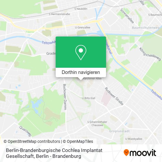 Berlin-Brandenburgische Cochlea Implantat Gesellschaft Karte