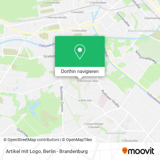 Artikel mit Logo Karte