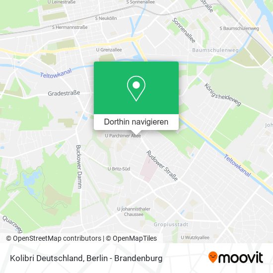Kolibri Deutschland Karte