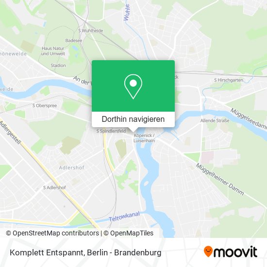 Komplett Entspannt Karte
