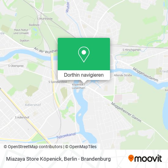 Miazaya Store Köpenick Karte