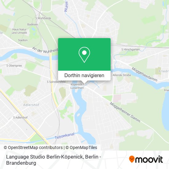 Language Studio Berlin-Köpenick Karte