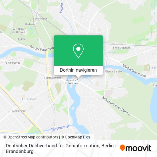 Deutscher Dachverband für Geoinformation Karte