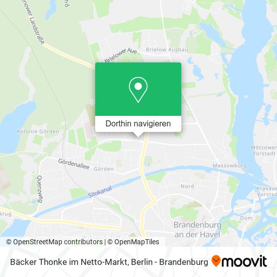 Bäcker Thonke im Netto-Markt Karte