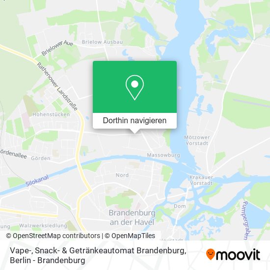 Vape-, Snack- & Getränkeautomat Brandenburg Karte