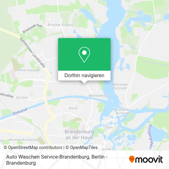 Auto Waschen Service-Brandenburg Karte
