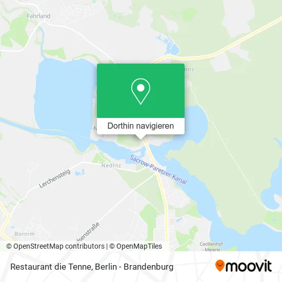 Restaurant die Tenne Karte