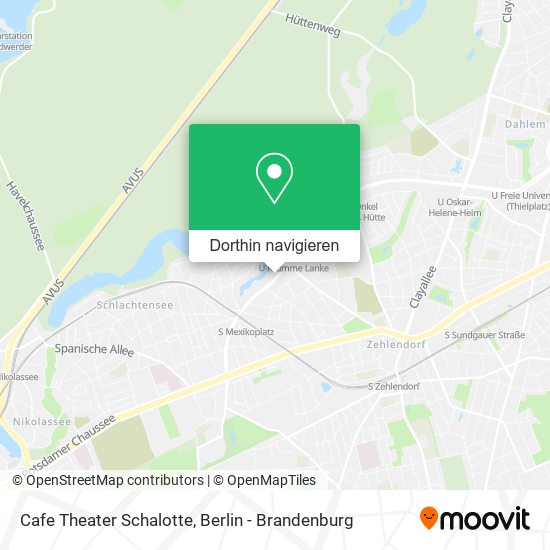 Cafe Theater Schalotte Karte