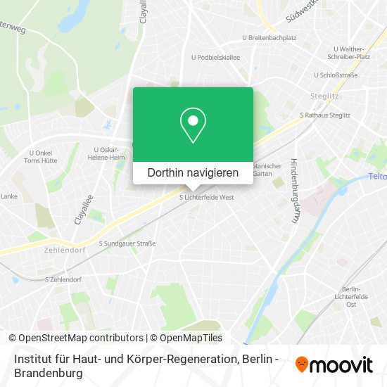 Institut für Haut- und Körper-Regeneration Karte