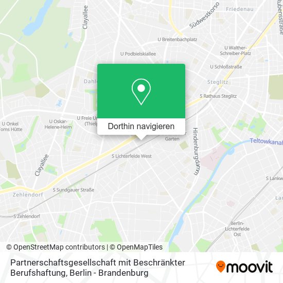 Partnerschaftsgesellschaft mit Beschränkter Berufshaftung Karte