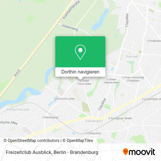 Freizeitclub Ausblick Karte
