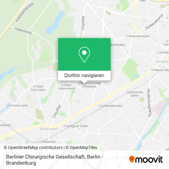 Berliner Chirurgische Gesellschaft Karte