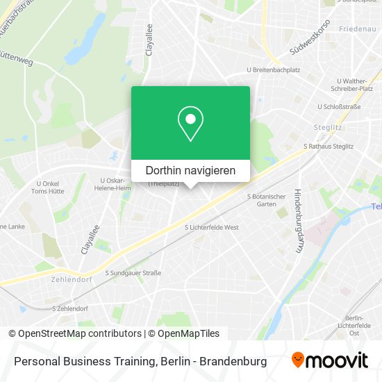 Personal Business Training Karte