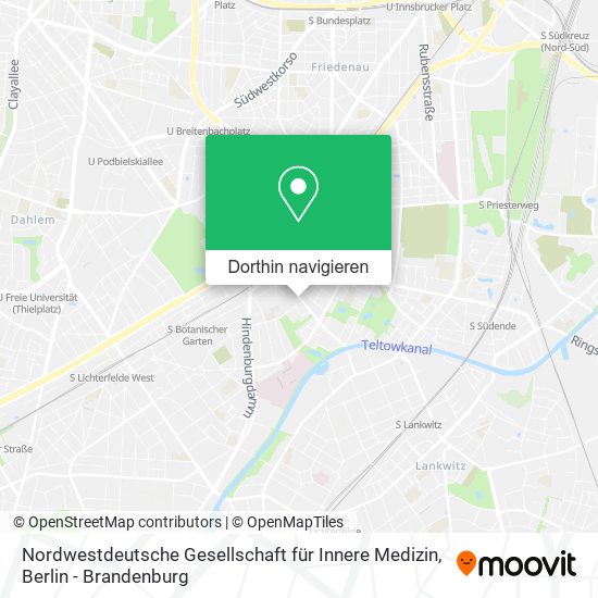 Nordwestdeutsche Gesellschaft für Innere Medizin Karte