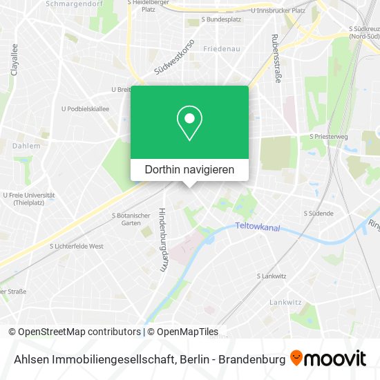 Ahlsen Immobiliengesellschaft Karte