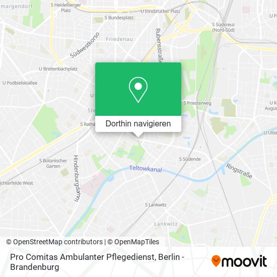 Pro Comitas Ambulanter Pflegedienst Karte