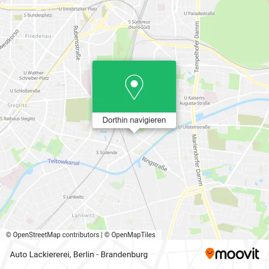 Auto Lackiererei Karte