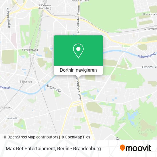 Max Bet Entertainment Karte