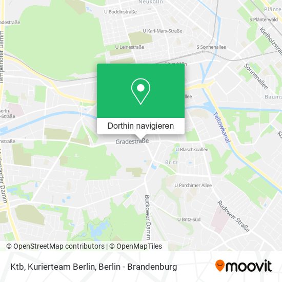 Ktb, Kurierteam Berlin Karte
