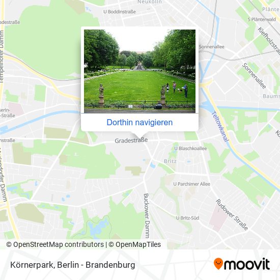 Körnerpark Karte