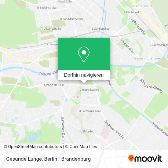 Gesunde Lunge Karte