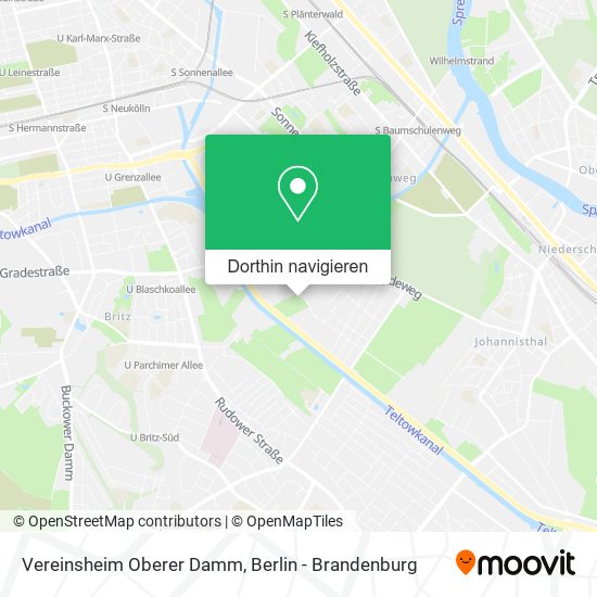 Vereinsheim Oberer Damm Karte