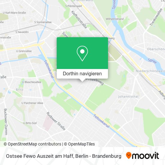 Ostsee Fewo Auszeit am Haff Karte