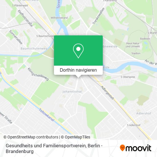 Gesundheits und Familiensportverein Karte