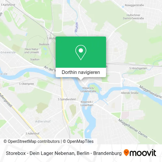 Storebox - Dein Lager Nebenan Karte