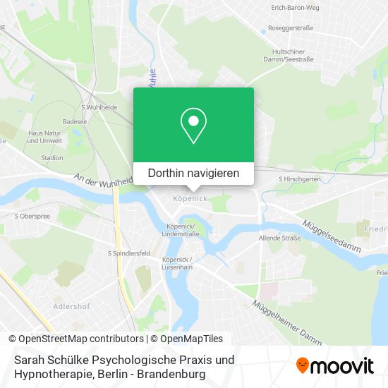 Sarah Schülke Psychologische Praxis und Hypnotherapie Karte