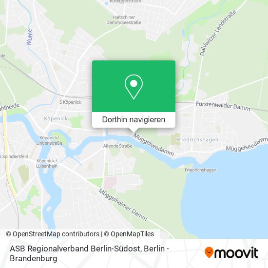 ASB Regionalverband Berlin-Südost Karte