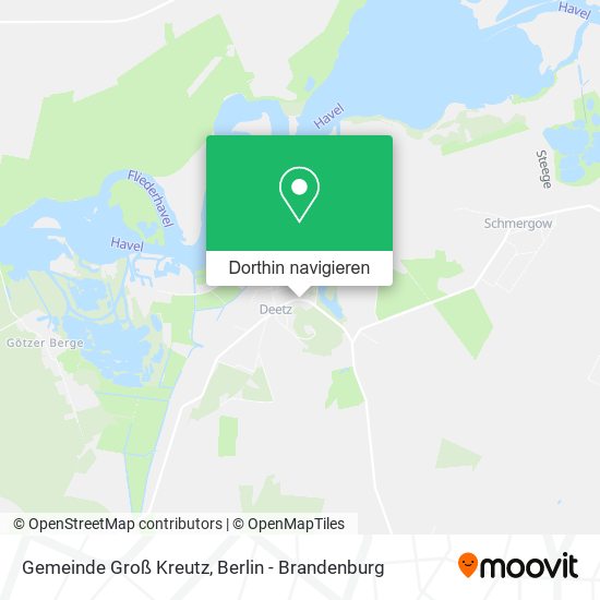 Gemeinde Groß Kreutz Karte