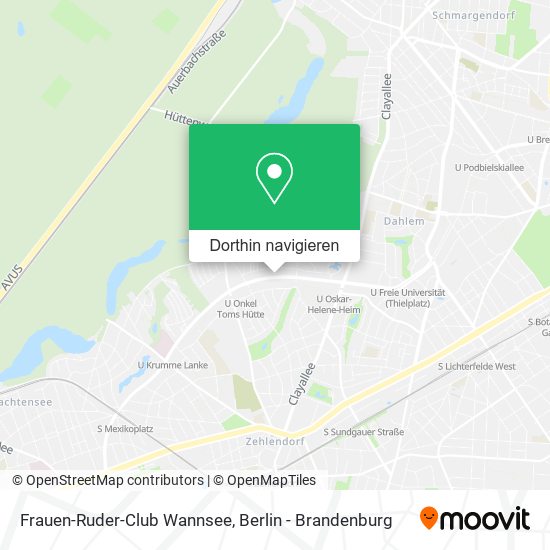 Frauen-Ruder-Club Wannsee Karte