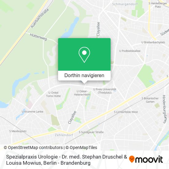 Spezialpraxis Urologie - Dr. med. Stephan Druschel & Louisa Mowius Karte