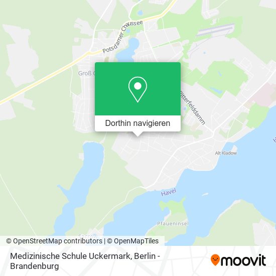 Medizinische Schule Uckermark Karte
