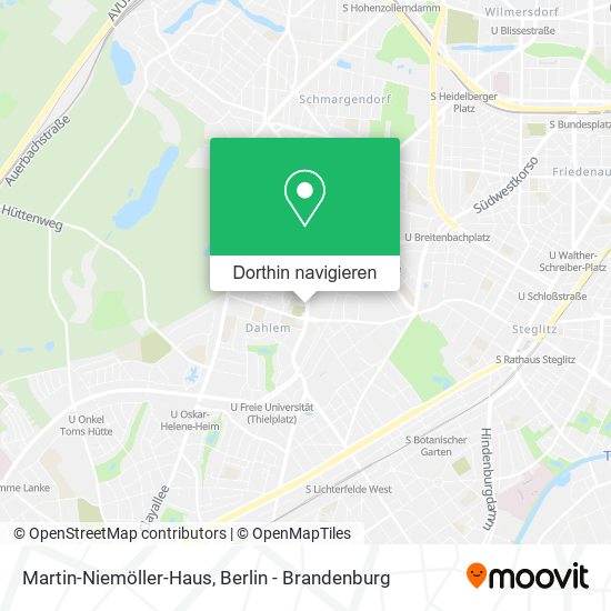 Martin-Niemöller-Haus Karte
