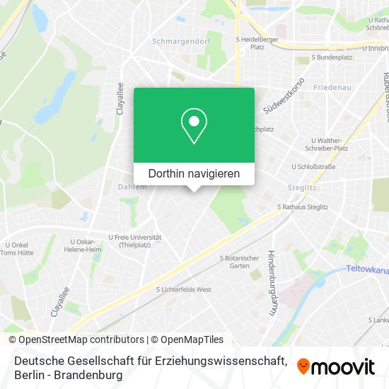 Deutsche Gesellschaft für Erziehungswissenschaft Karte